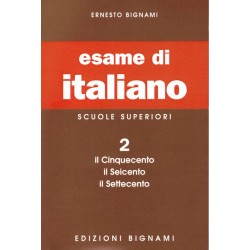 Riassunto di Letteratura Italiana 2 - Cinquecento, Seicento, Settecento - Edizioni Bignami