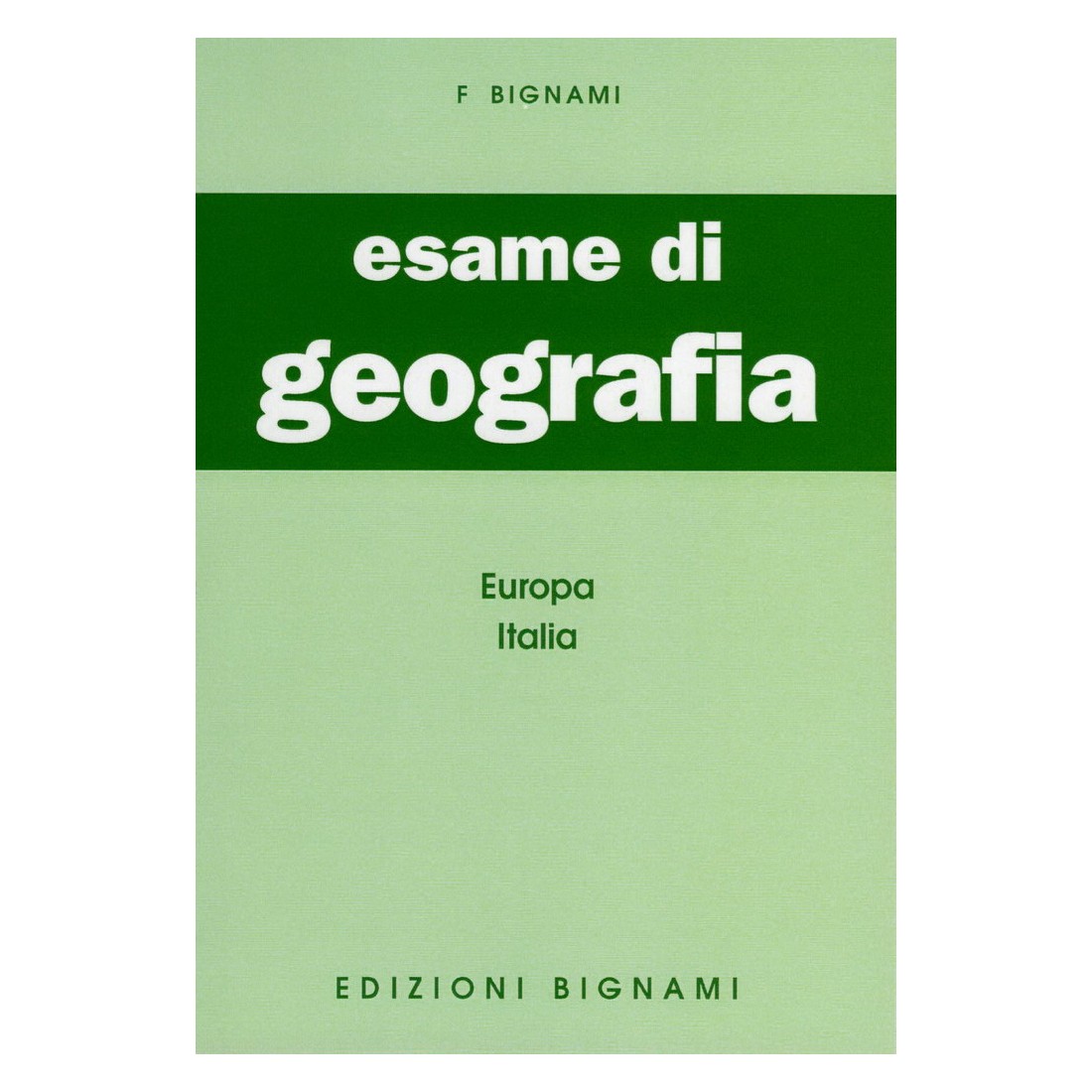 Esame di Geografia - Europa, Italia