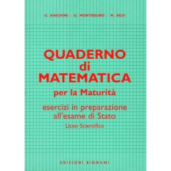 Quaderno di Matematica - Esercizi in preparazione alla Maturità - Edizioni Bignami