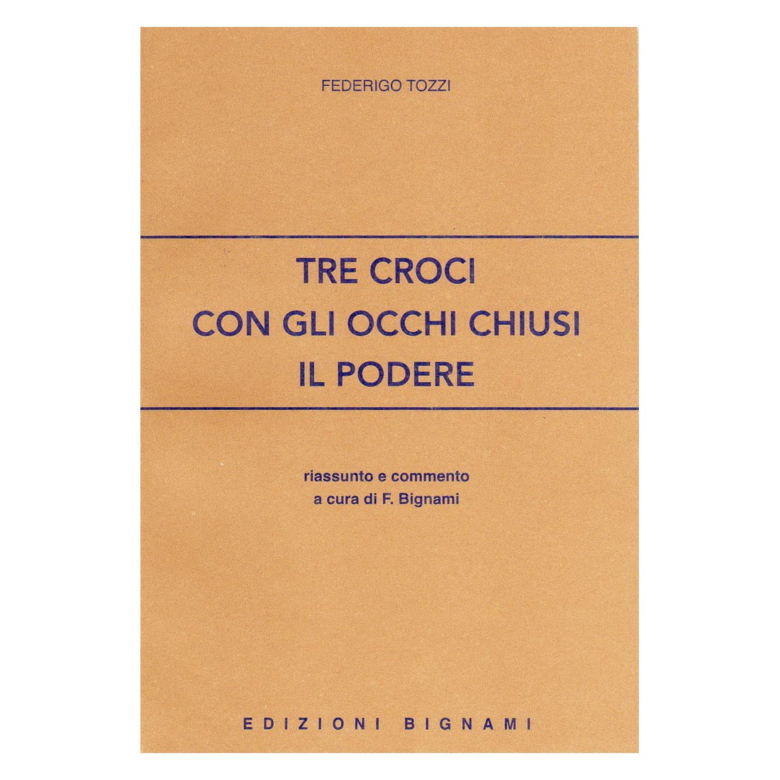 Tre croci - Con gli occhi chiusi - Il podere - Federigo Tozzi - Riassunto e commento