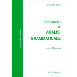 Prontuario di Analisi Grammaticale - Oltre 1000 esempi - Edizioni Bignami