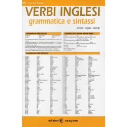 Scheda dei Verbi Inglesi - Grammatica e sintassi - Edizioni Bignami