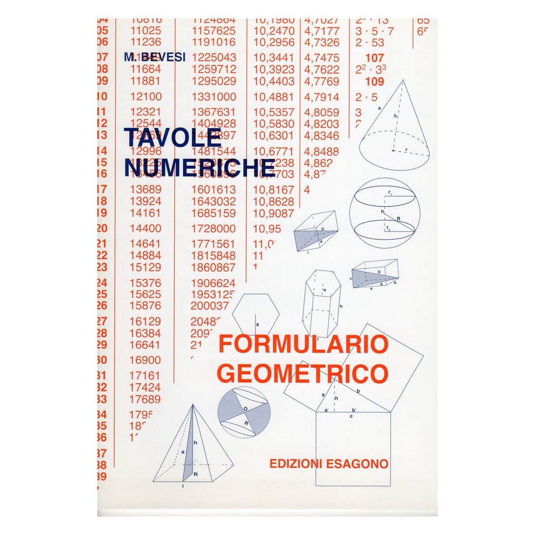 Tavole numeriche - Formulario geometrico - Edizioni Bignami